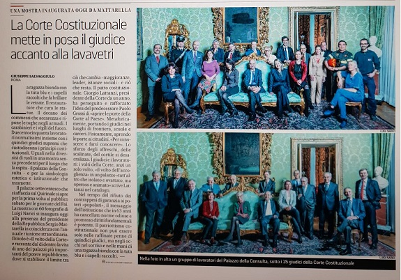 Mostra fotografica a Palazzo della Consulta