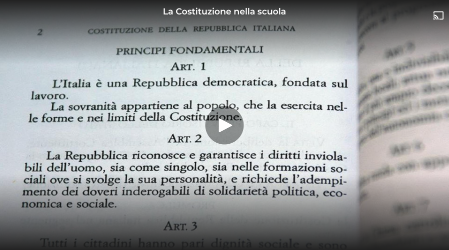 La costituzione nalla scuola