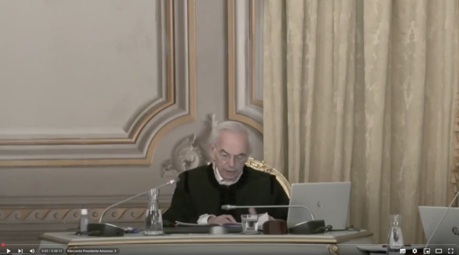 Introduzione Presidente Amoroso e Vice Presidente Viganò