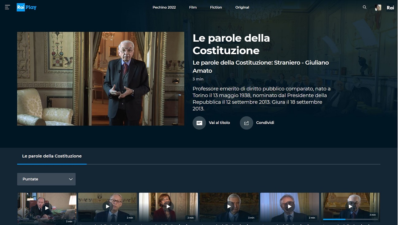 Le parole della costituzione - Lo straniero