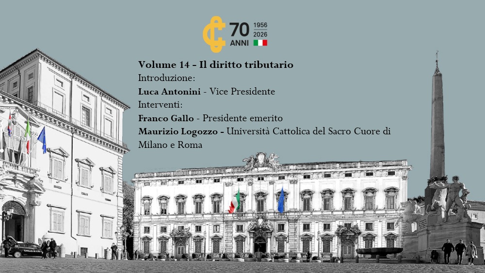 Locandina 14° Volume – Il diritto tributario