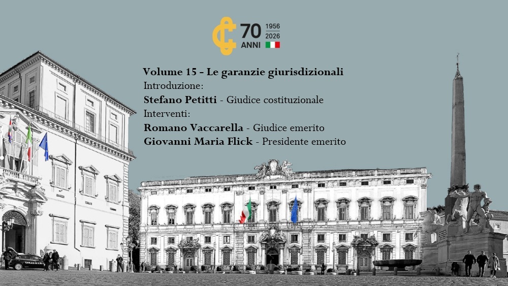 Locandina 15° Volume – Le garanzie giurisdizionali