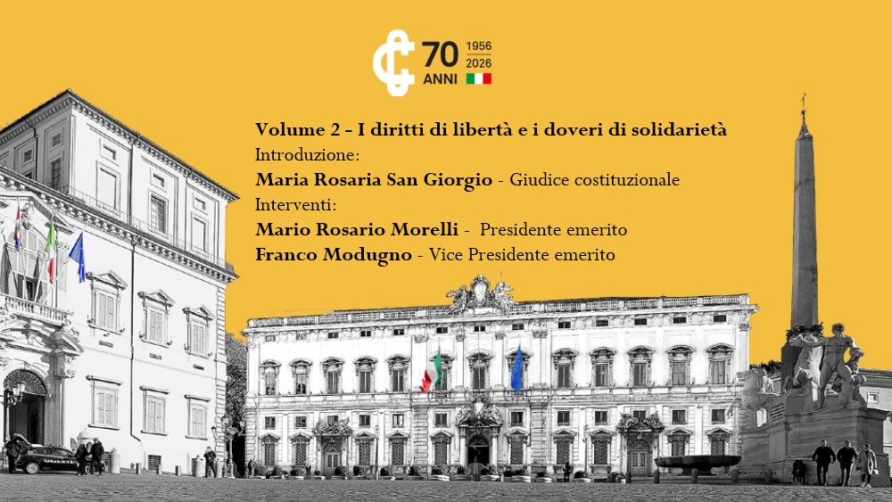 Locandina 2° Volume – I diritti di libertà e i doveri di solidarietà