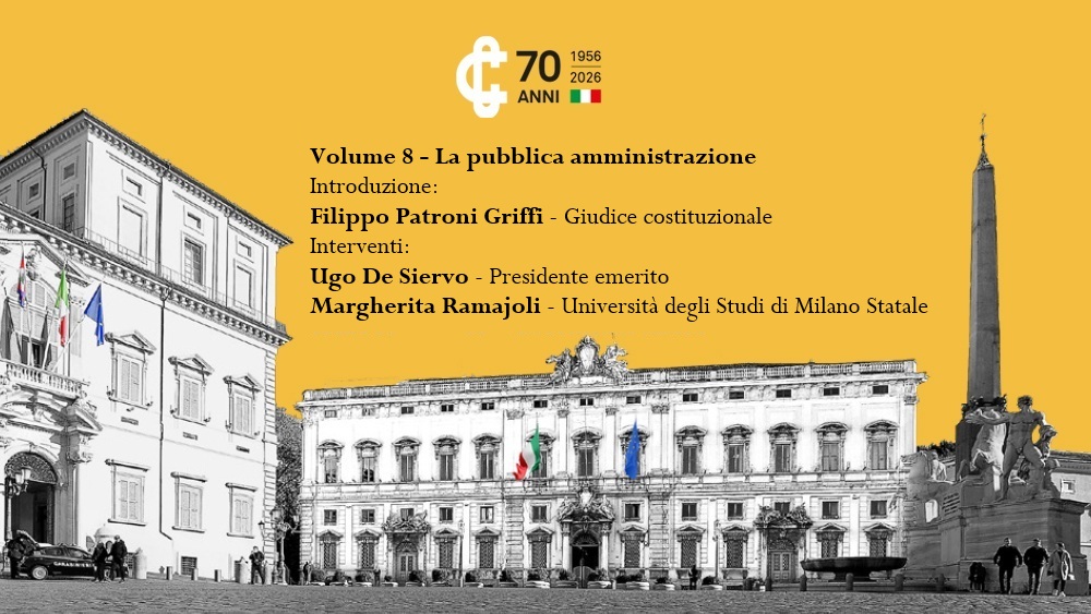 Locandina 8° Volume – La pubblica amministrazione