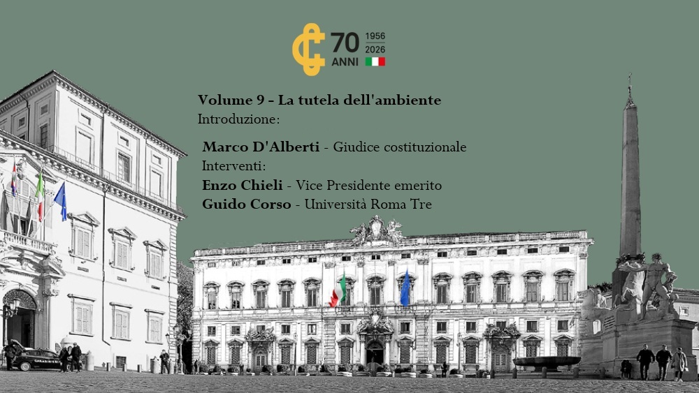 Locandina 9° Volume – La tutela dell'ambiente